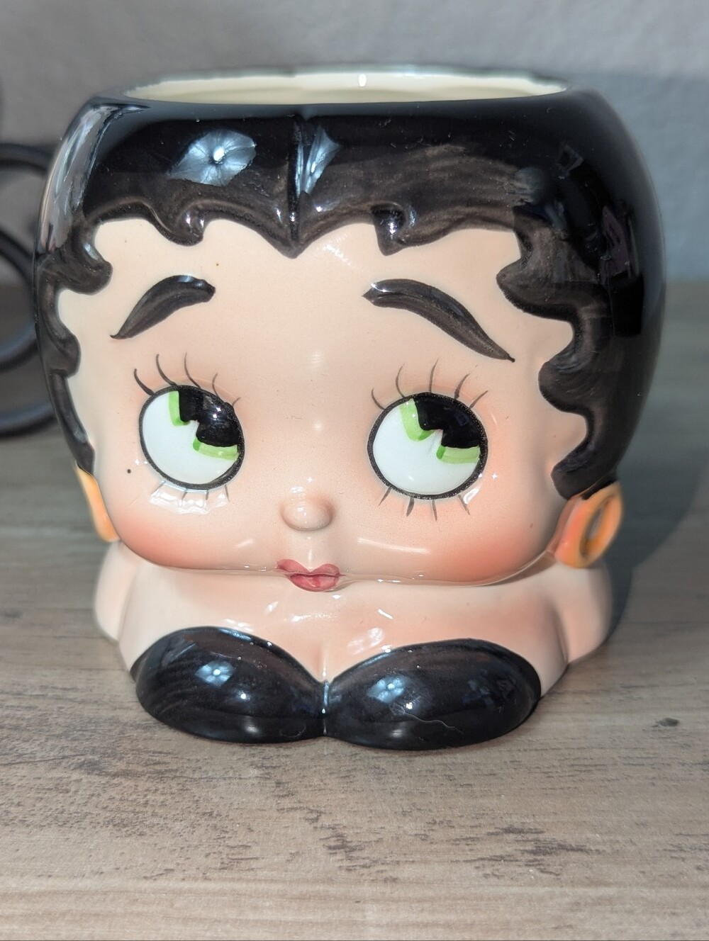 VTG 1981 Betty Boop Ceramic Figural Coffee Mug Vandor KFS Japan